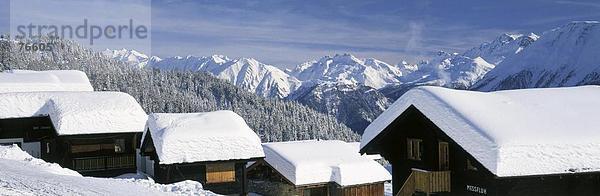 10645016  Alpenpanorama  Bettmeralp  Chalets  Dorf  Panorama  Schweiz  Europa  schneebedeckten  Schnee  Wallis  winter