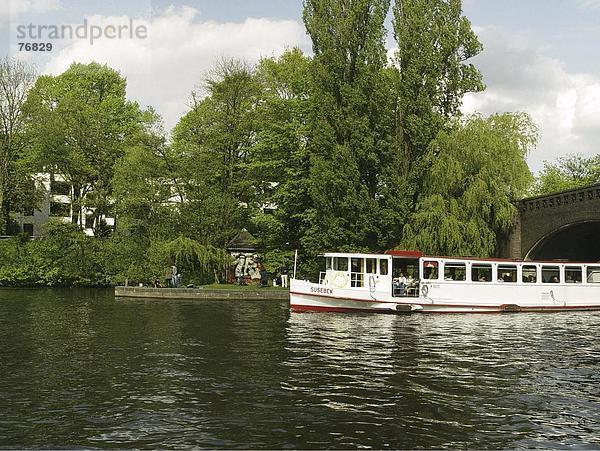 10647656  Urlaub Boot  innere Alster  Deutschland  Europa  Hamburg  Kanal  Kanal  Schiff