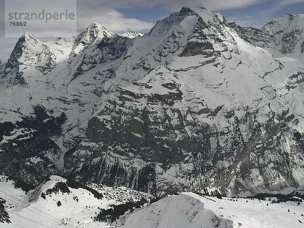 Landschaftlich schön landschaftlich reizvoll Berg Alpen Eiger Berner Oberland Kanton Bern Mönch