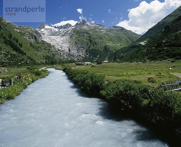 10649426  alpine  Alpen  in der Nähe von Gletsch  Belvedere  Berge  River  Fluss  Furka  Goms  Kanal  Kanal  Landschaft  Oberwallis  mou