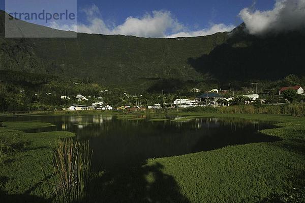 10649469  Berge  Cilaos  Dorf  Ile De La Réunion  Indischer Ozean  Landschaft  See  Meer