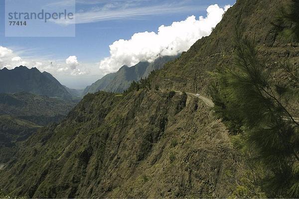 10649478  Felsen  Felsen  Steigung  Neigung  Ile De La Réunion  Indischer Ozean  Landschaften  steilen Hang  Street  Cilaos