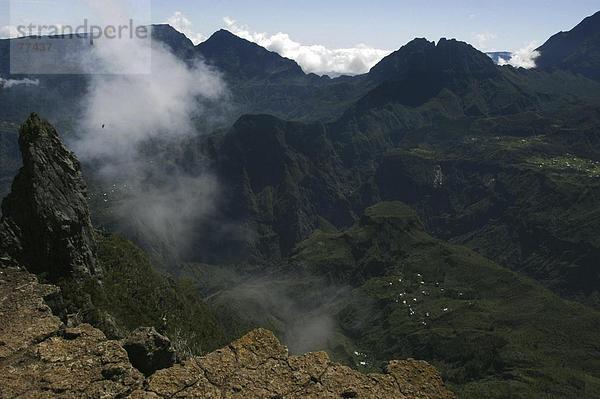 10649501  Berge  Ile De La Réunion  Indischer Ozean  Landschaft  brüsk  Blick  von Le Maido  typische  Übersicht  volcanical