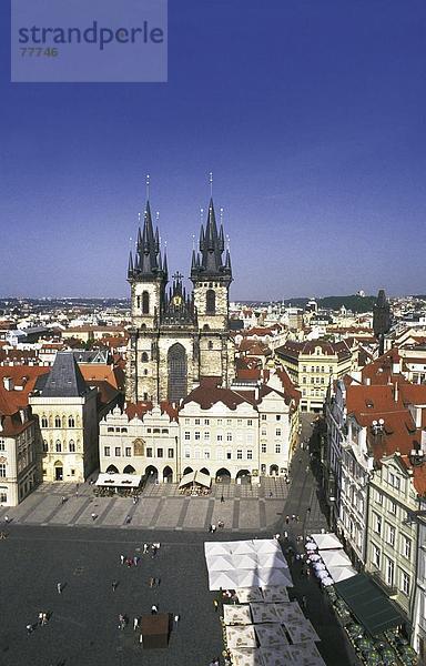 10649859  Altstadt  Altstadt  Ring  Ort  Teynkirche  Prag  Tschechien  Europa  Teynkirche  Überblick