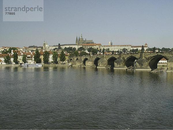 10649921  Ansicht  River  Fluss  Hradschin  Karlsbrücke  Moldawien  Prag  Prager Burg  Tschechien  Europa