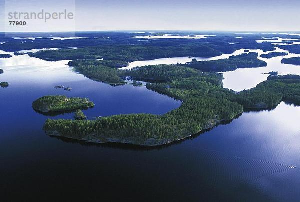 10650061  einfach  Finnland  Ebene  Körper von Wasser  Inseln  Inseln  Landschaft  Luftaufnahme  Saimaa  Savonlinna  See  Meer  Seen  ov