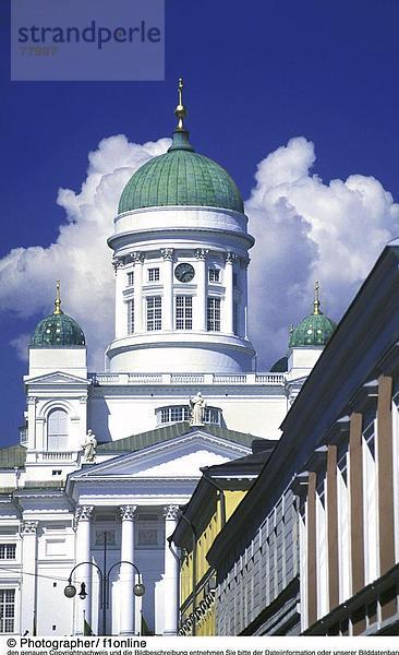10650149  Dom  Kuppel  Fassade  Finnland  Helsinki  Kathedrale  Senat Ort  Wolke  Himmel