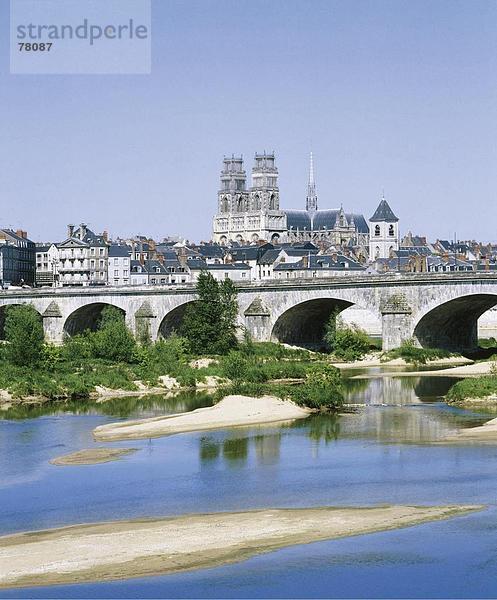 10651010  Brücke  Zentrum  River  Fluss  Frankreich  Europa  Kathedrale  Loire  Orleans  Stadt  Stadt