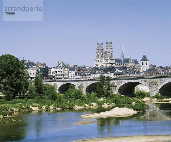 10651011  Brücke  Zentrum  River  Fluss  Frankreich  Europa  Kathedrale  Loire  Orleans  Stadt  Stadt