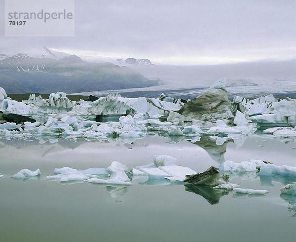 10651079  Eis  Gletscher  Island  Jokulsarlon  schlechtem Wetter  See  Meer  Landschaft  Stimmung  Wasser