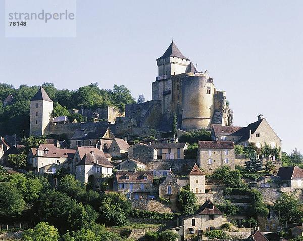 10651119  Burg Castelnaud  Dordogne  Dorf  Frankreich  Europa  Hill  Burg