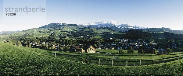 Panorama Landschaftlich schön landschaftlich reizvoll Berg Schweiz