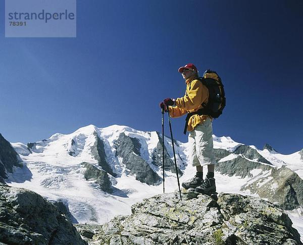 Felsbrocken Freizeit Berg Junge - Person Steilküste Alpen