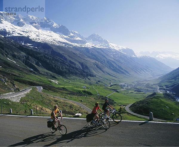 Mountainbike mountain bike Freizeit Berg Reise Fahrrad Rad gehen Alpen Kanton Uri