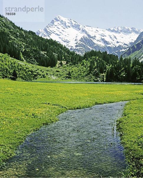 Landschaftlich schön landschaftlich reizvoll Berg Bach Alpen Kanton Uri Bergsee