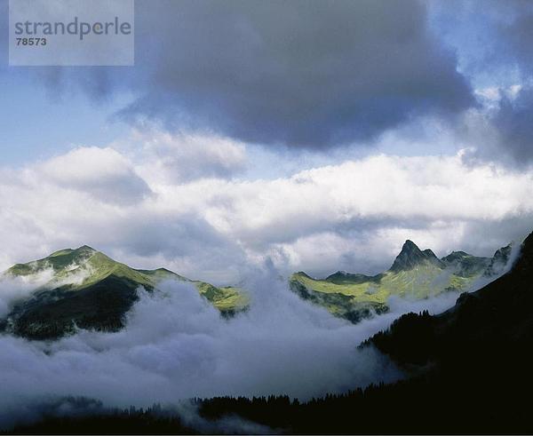 Gebirge Landschaftlich schön landschaftlich reizvoll Europa Berg Alpen Kanton Graubünden Gebirgszug Schweiz