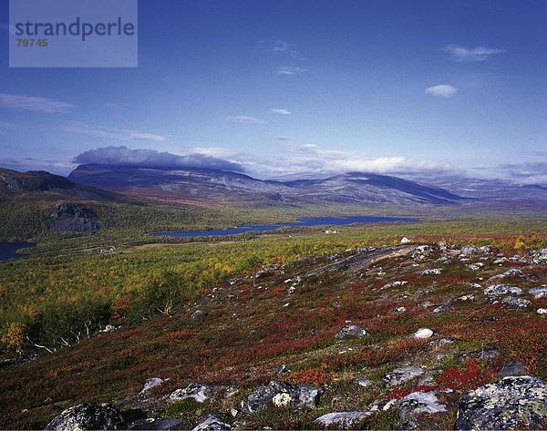 10761137  Fjells  Artikel  Berg  blau  Himmel  helle  Farben  Rock Vegetation  Finnland  Berge  Stein  Granit