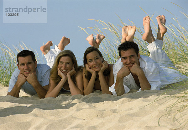 Freunde am Strand