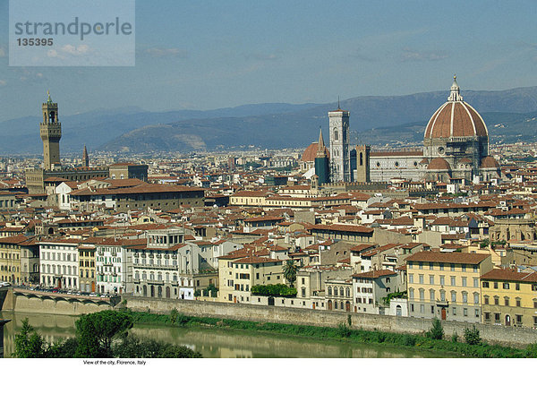 Blick auf die Stadt  Florenz  Italien