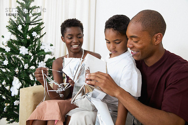 Familie zu Weihnachten