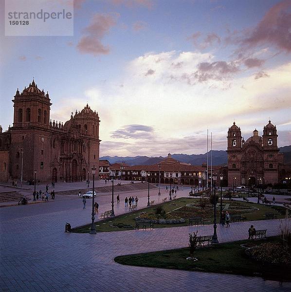 Kathedrale in der Stadt  Cusco Kathedrale  Plaza-De-Armas  Cusco  Cusco Region  Peru