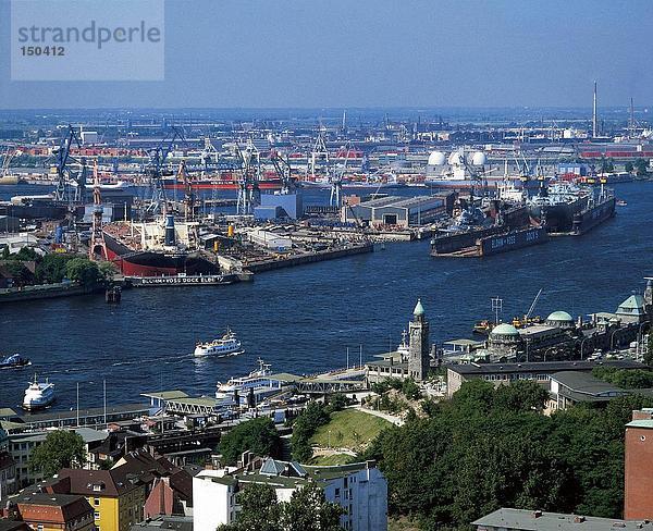 Luftbild von Port  Hamburg  Deutschland