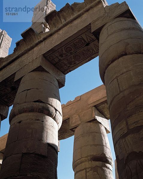 Alte Ruinen der Tempel  Amun-Tempel  Karnak  Ägypten