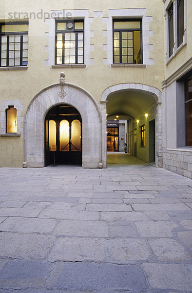 Spain  Costa Bravia  municipal courtyard