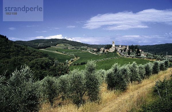 Kloster Landschaft  Badia a Passignano  Chianti Region  Toskana  Italien