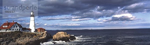 Vereinigte Staaten von Amerika USA Cape Elizabeth Maine Portland Head Lighthouse