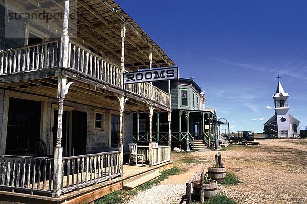 Gebäude in Geisterstadt  Murdo  Jones County  South Dakota  USA