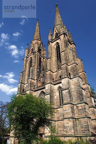 Untersicht of St Elizabeths Kirche  Marburg  Hessen  Deutschland