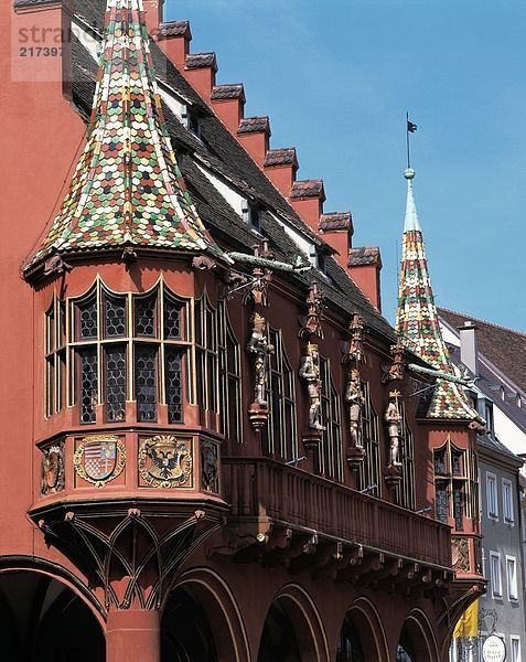 Stadt Balkon Kirche Dekoration