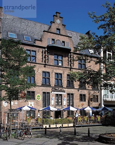 Fassade des Restaurant  Niederrhein  Niederrhein  Nord-Rhein Westfalen  Deutschland