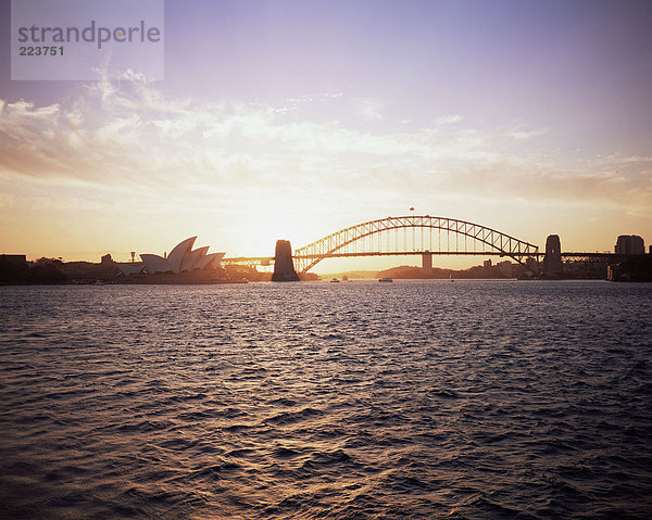 Sonnenuntergang über Sydney Hafen