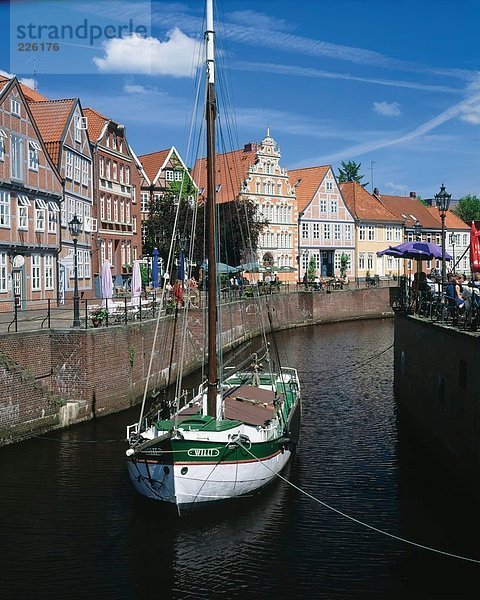 Boot ankern in Harbor  Deutschland