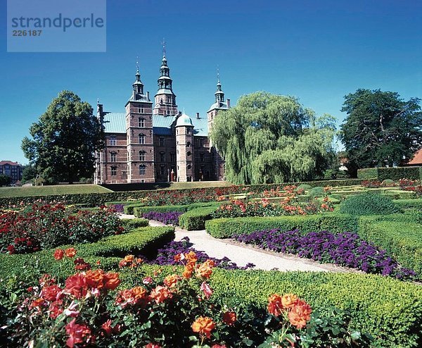 Formalen Garten vor Palace  Schloss Rosenborg  Kopenhagen  Dänemark