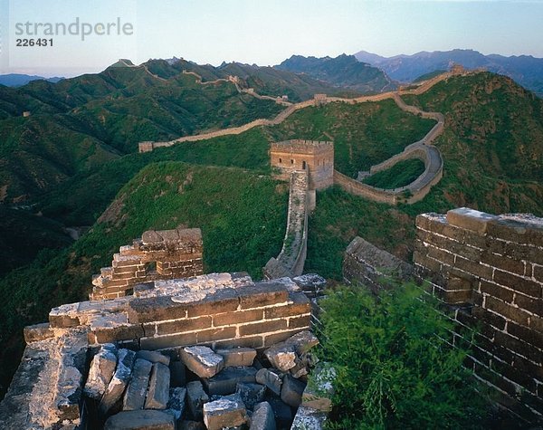 Alten Mauer auf Gebirge  Great Wall Of China  Peking  China