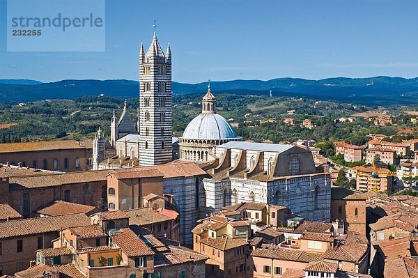 Kathedrale in der Stadt  Kathedrale von Siena  Siena  Provinz Siena  Toskana  Italien