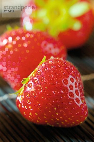 Nahaufnahme der Erdbeeren