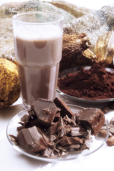 Kakaoschoten und Schokomilchshake