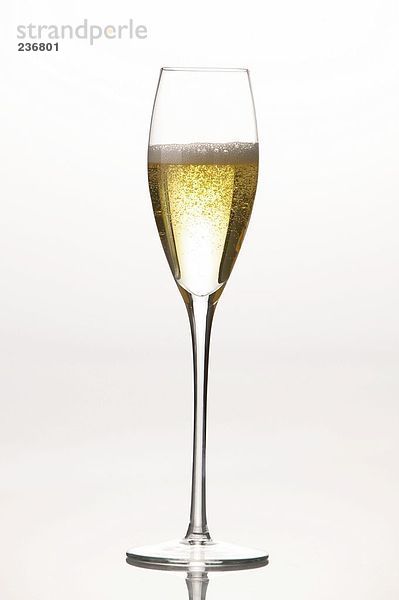 Champagner in einem Glas  volle erschossen
