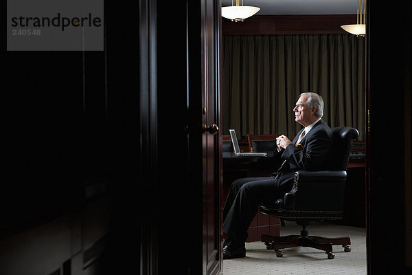 Porträt eines Vorstandsvorsitzenden in seinem Büro