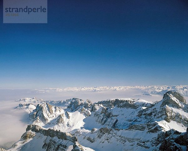 10112878  Gebirge  Landschaft  Luftaufnahme  Santis  Schweiz  Europa  winter