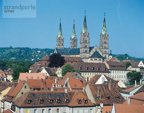 10125820  Old Town  Bamberg  Dächer  Deutschland  Europa  Bayern  Kaiser 's Kathedrale  UNESCO  kulturelle Erbe von Welt