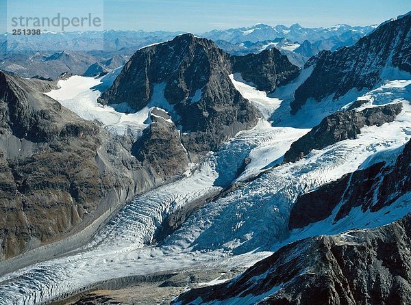10160965  Bergpanorama  Eis  Gletscher  Luftaufnahme  Tschiervagletscher  Gletscher  Luftaufnahme  Berge  Alpen  Alps  sc