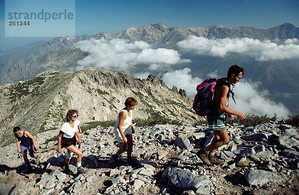 10164426  Berge  Bergregion  Gruppe  Korsika  Rucksäcke  trekking  Mountainbike  Wandern  laufen  Wandern  Reisen hol