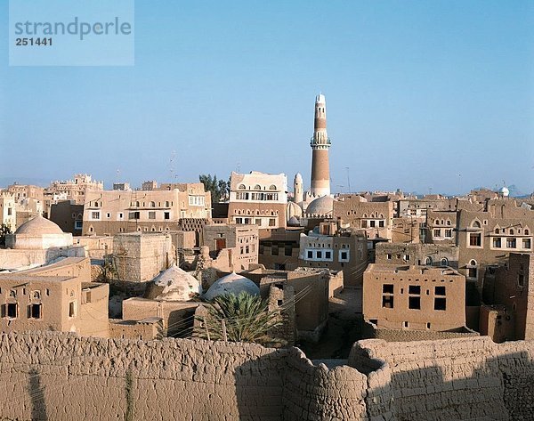 10214492  Al-Hadi-Moschee  Jemen  Mittlerer Osten  mucky Wand  Minarett  Saada  Überblick