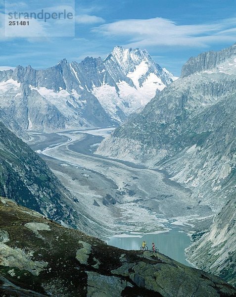 Berg radfahren Fahrrad Rad Alpen Fahrradfahrer Fahrrad fahren