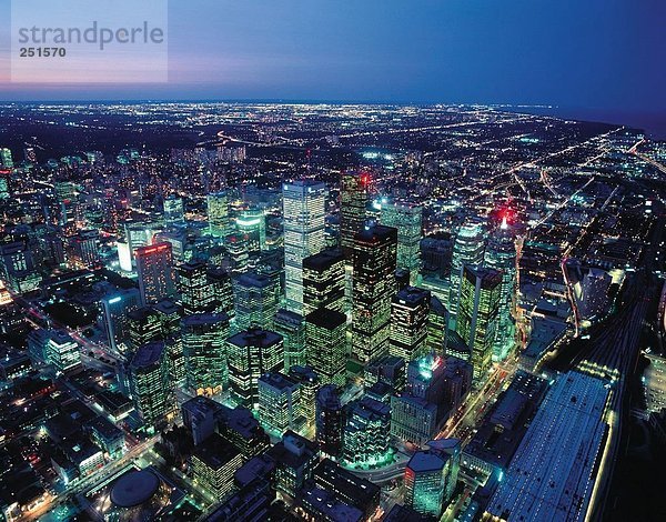 10269317  Kanada  Nordamerika  Nacht  Stadt  Nacht  Stadt  Toronto  Überblick